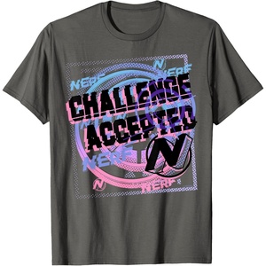 Nerf Challenge Accepted T-Shirt(Asphalt Grey)