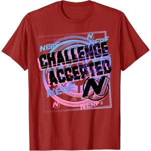 Nerf Challenge Accepted T-Shirt(Cranberry Red)