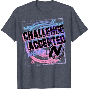 Nerf Challenge Accepted T-Shirt(Heather Blue)