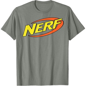 Nerf Classic Retro Color Logo T-Shirt Small(Olive Heather)