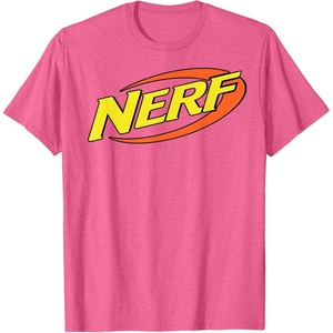 Nerf Classic Retro Color Logo T-Shirt Small(Pink Heather)