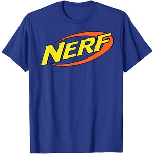Nerf Classic Retro Color Logo T-Shirt Small(Royal Blue)
