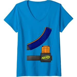 Nerf Faux Tactical Costume V-Neck T-Shirt(Sapphire Blue)