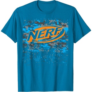Nerf Glitch Camouflage Logo T-Shirt(Sapphire Blue)