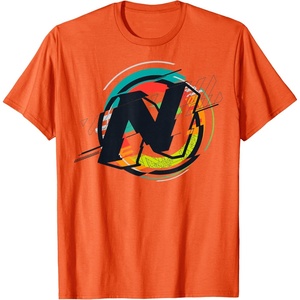 Nerf Glitch Colour Graphic Logo T-Shirt(Orange)