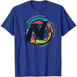 Nerf Glitch Colour Graphic Logo T-Shirt(Royal Blue)