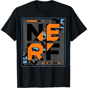 Nerf Glitch Poster T-Shirt(Black)