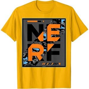 Nerf Glitch Poster T-Shirt(Golden Yellow)