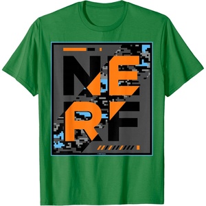 Nerf Glitch Poster T-Shirt(Kelly Green)