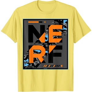 Nerf Glitch Poster T-Shirt(Lemon Yellow)