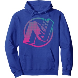 Nerf N Gradient Comic Style Logo Pullover Hoodie(Royal Blue)