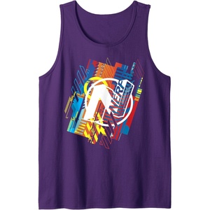 Nerf N Logo Glitched Tank Top(Purple)