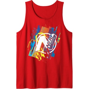 Nerf N Logo Glitched Tank Top(Red)