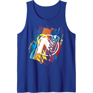 Nerf N Logo Glitched Tank Top(Royal Blue)