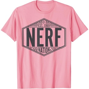 Nerf Nation Est 1969 Neon Badge Logo V2 T-Shirt(Pink)