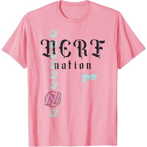 Nerf Nation Logo Stack Blaster T-Shirt(Pink)