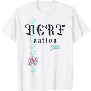 Nerf Nation Logo Stack Blaster T-Shirt(White)
