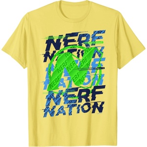 Nerf Nation Logo Stack T-Shirt(Lemon Yellow)