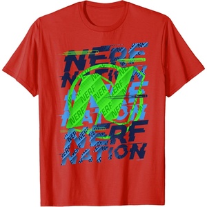 Nerf Nation Logo Stack T-Shirt(Red)