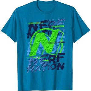 Nerf Nation Logo Stack T-Shirt(Sapphire Blue)