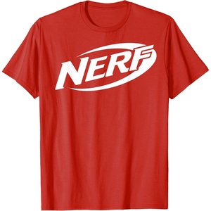 Nerf Simple White Retro Logo T-Shirt(Red)