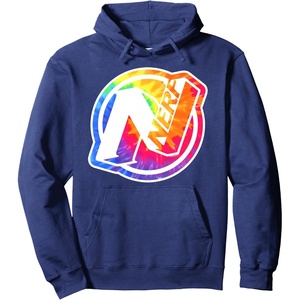 Nerf Tie Dye Logo Pullover Hoodie(Navy Blue)