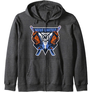 Nerf United Blasters Zip Hoodie(Dark Heather Grey)