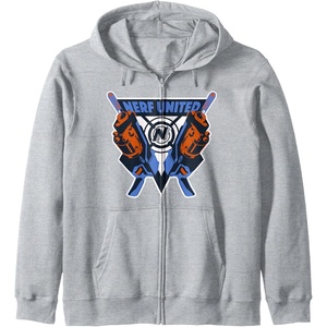 Nerf United Blasters Zip Hoodie(Heather Grey)