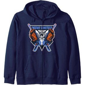 Nerf United Blasters Zip Hoodie(Navy Blue)