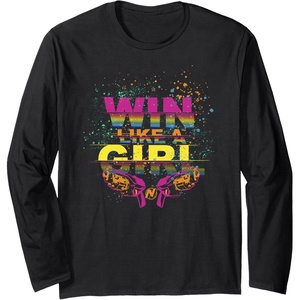 Nerf Win Like A Girl Long Sleeve T-Shirt(Black)