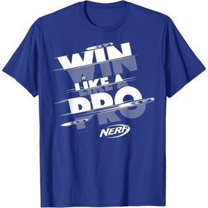 Nerf Win Like A Pro Glitch Text T-Shirt(Royal Blue)