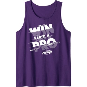 Nerf Win Like A Pro Glitch Text Tank Top(Purple)