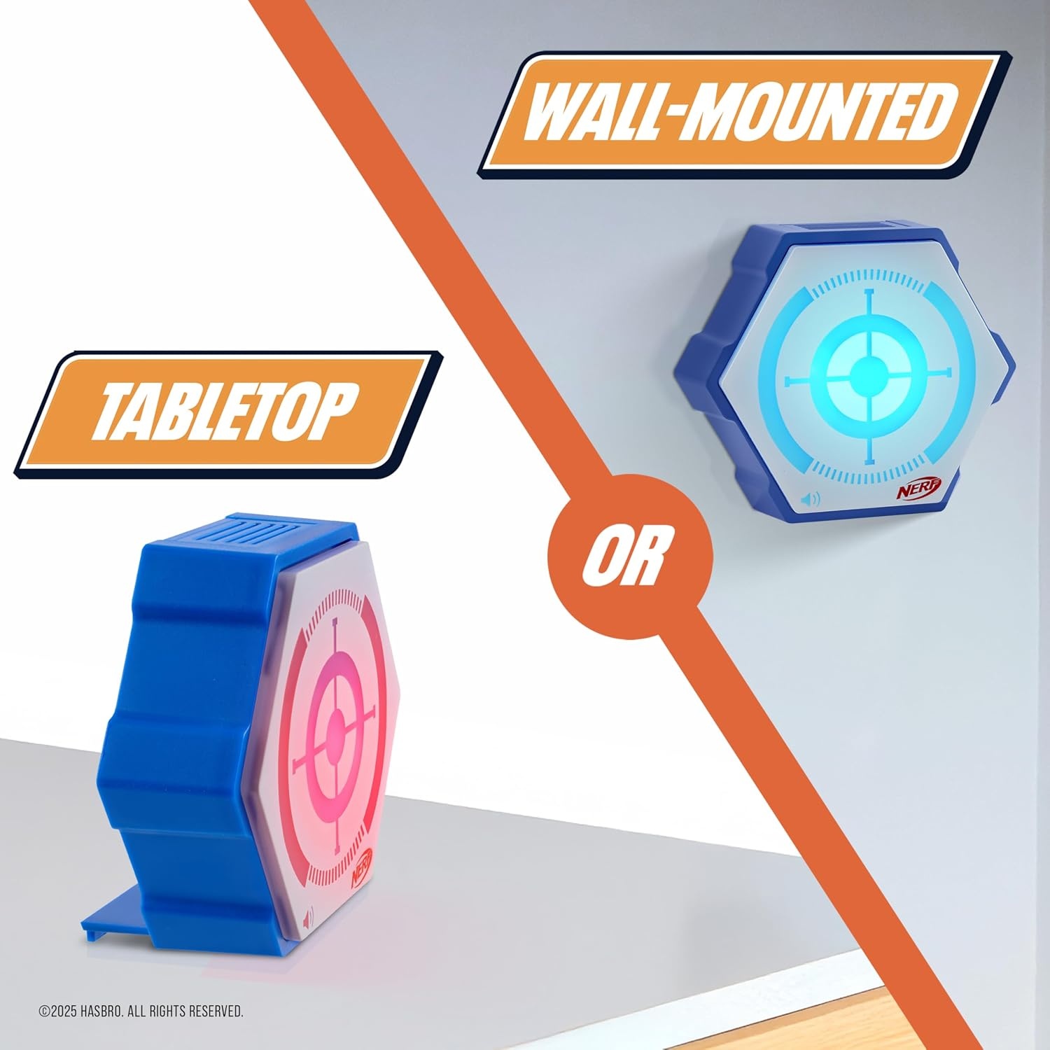 image:imageNERF Strike N Score Digital Target Game ArcadeStyle Foam Dart Blaster Game with Reactive Targets Score Display amp 4 Modes360 Battlezone