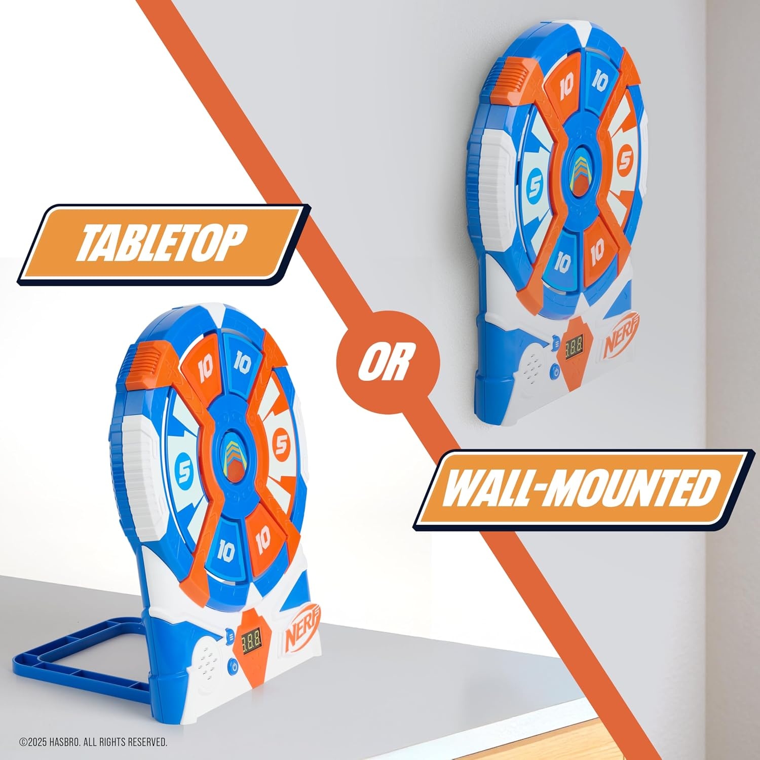 image:imageNERF Strike N Score Digital Target Game ArcadeStyle Foam Dart Blaster Game with Reactive Targets Score Display amp 4 ModesStrike N Score