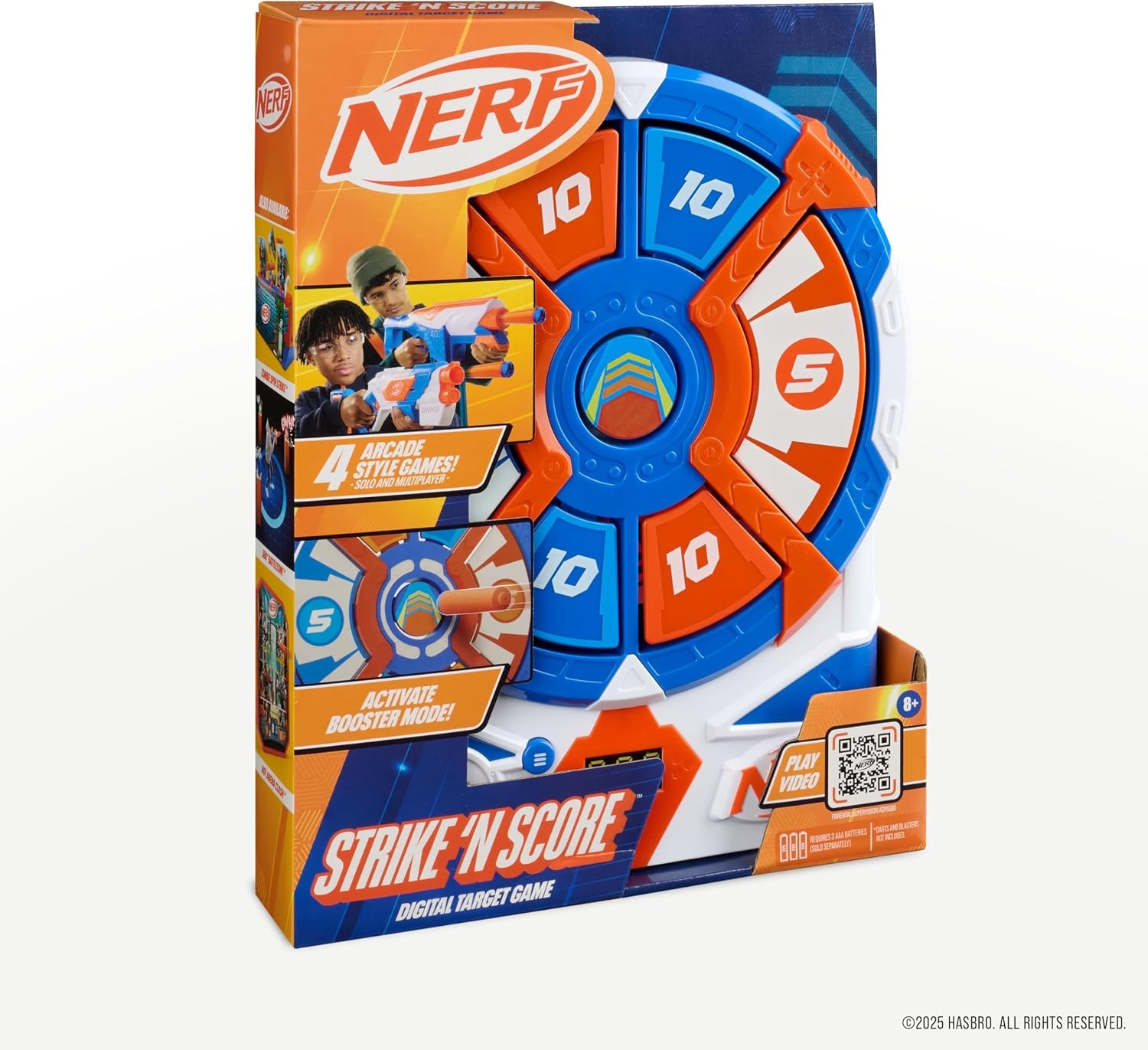image:imageNERF Strike N Score Digital Target Game ArcadeStyle Foam Dart Blaster Game with Reactive Targets Score Display amp 4 ModesStrike N Score