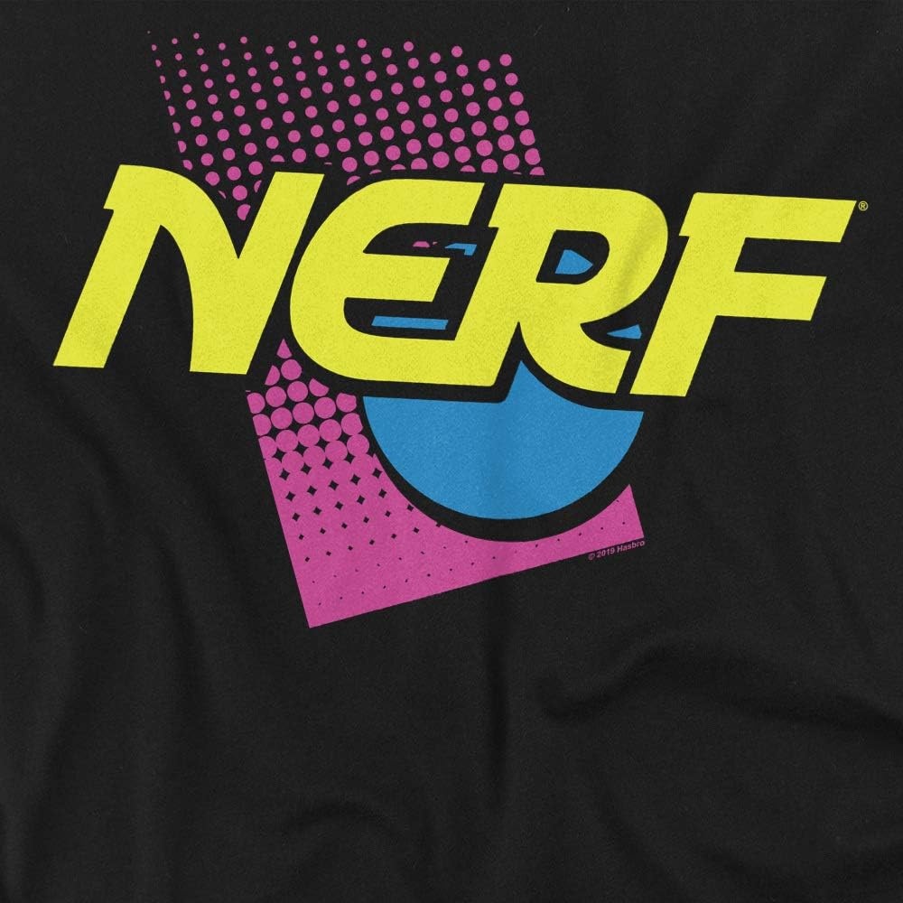 image:imageNerf 90S Logo Unisex Adult T Shirt for Men and WomenBlack