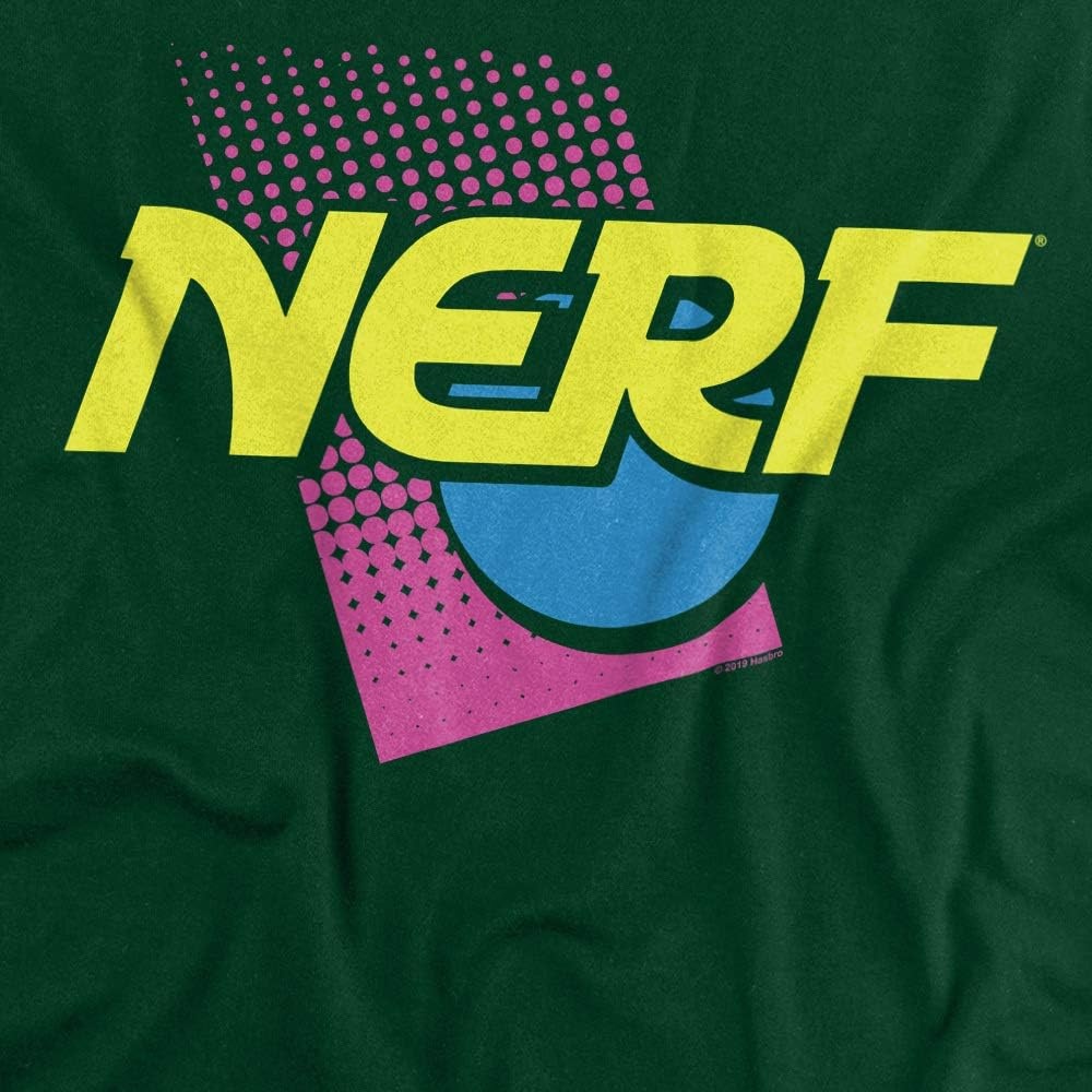 image:imageNerf 90S Logo Unisex Adult T Shirt for Men and WomenHunter Green