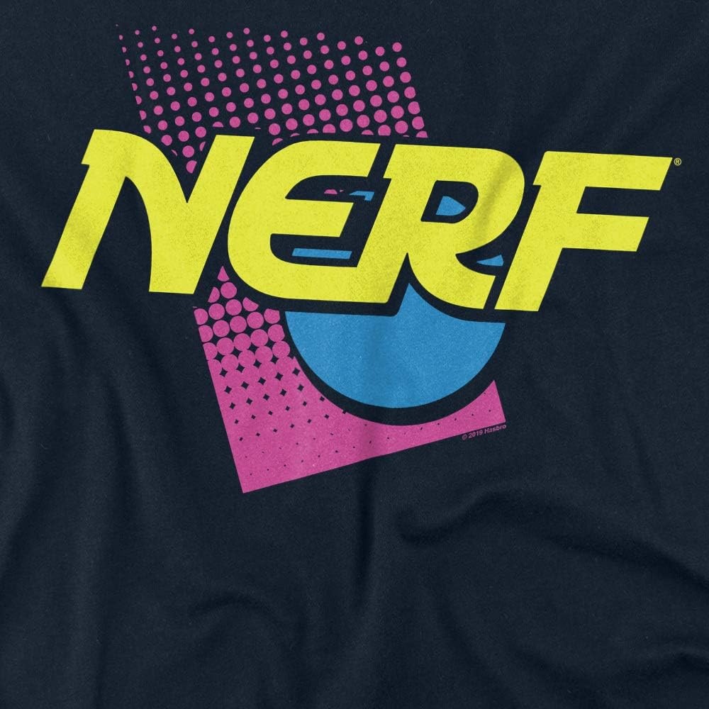 image:imageNerf 90S Logo Unisex Adult T Shirt for Men and WomenNavy