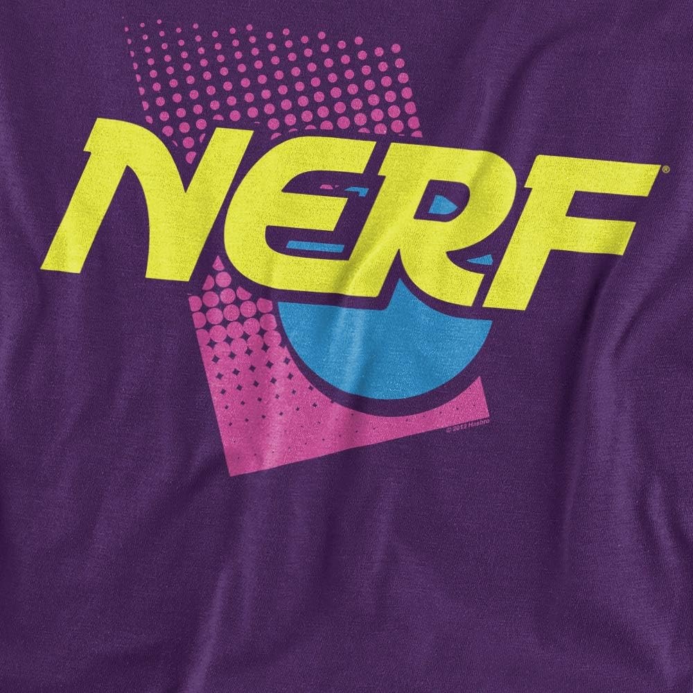 image:imageNerf 90S Logo Unisex Adult T Shirt for Men and WomenPurple