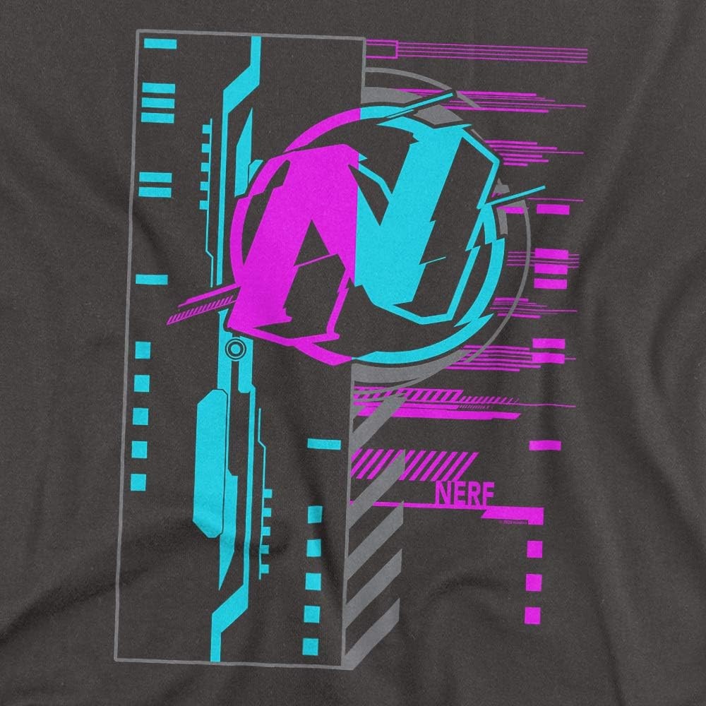 image:imageNerf Cyber Unisex Adult T Shirt for Men and WomenCharcoal