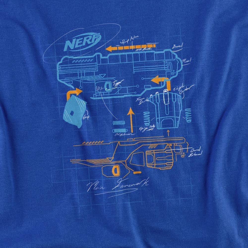 image:imageNerf Deconstructed Nerf Gun Unisex Adult T Shirt for Men and WomenRoyal