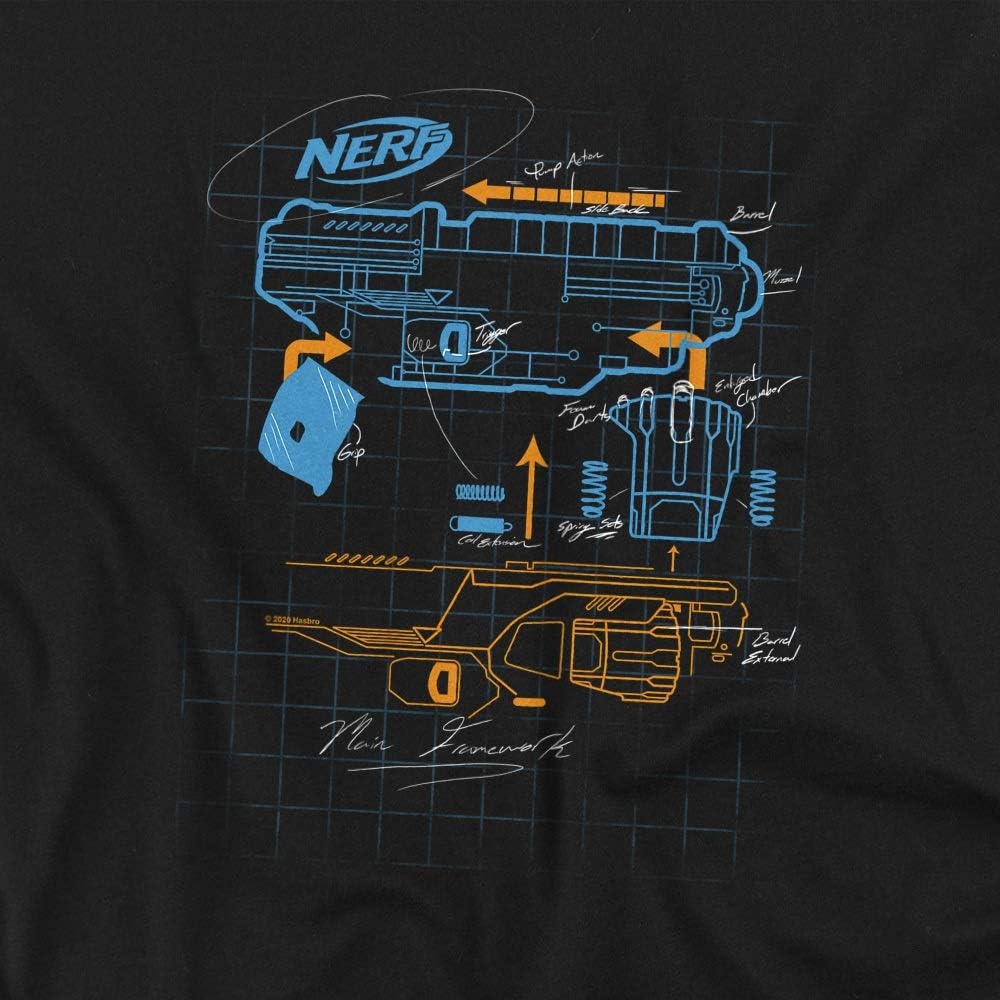 image:imageNerf Deconstructed Nerf Gun Womens T ShirtBlack