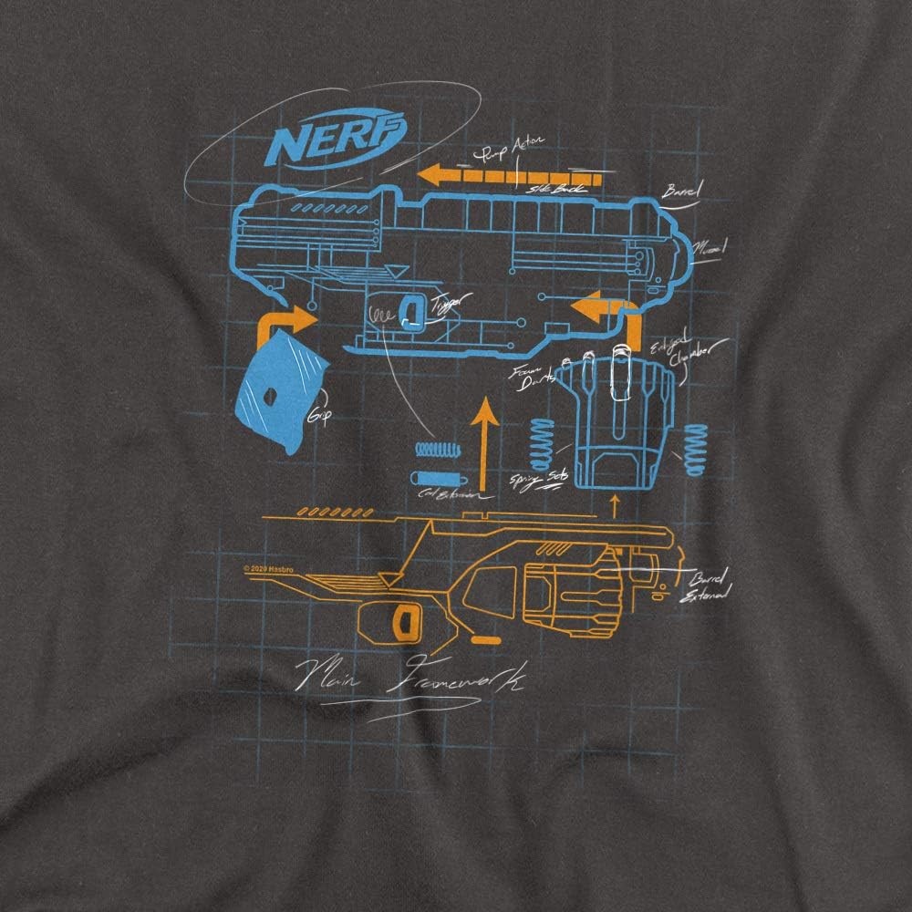 image:imageNerf Deconstructed Nerf Gun Womens T ShirtCharcoal