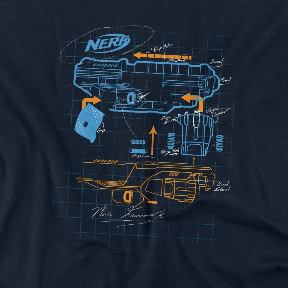 image:imageNerf Deconstructed Nerf Gun Womens T ShirtNavy