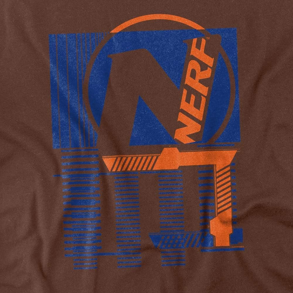 image:imageNerf Grid Unisex Adult T Shirt for Men and WomenCoffee