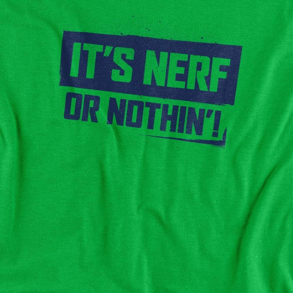 image:imageNerf Nerf Or Nothing Unisex Adult T Shirt for Men and WomenKelly Green