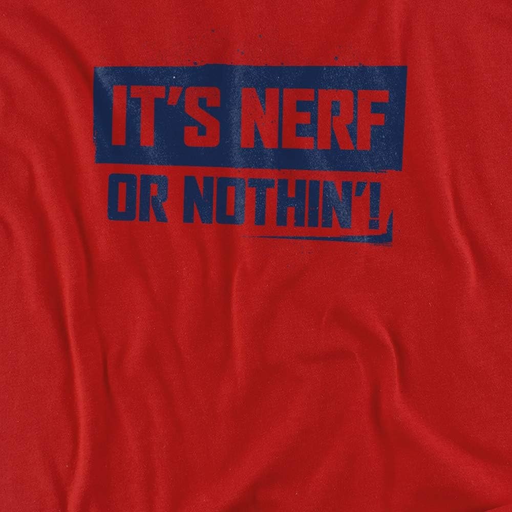 image:imageNerf Nerf Or Nothing Unisex Adult T Shirt for Men and WomenRed