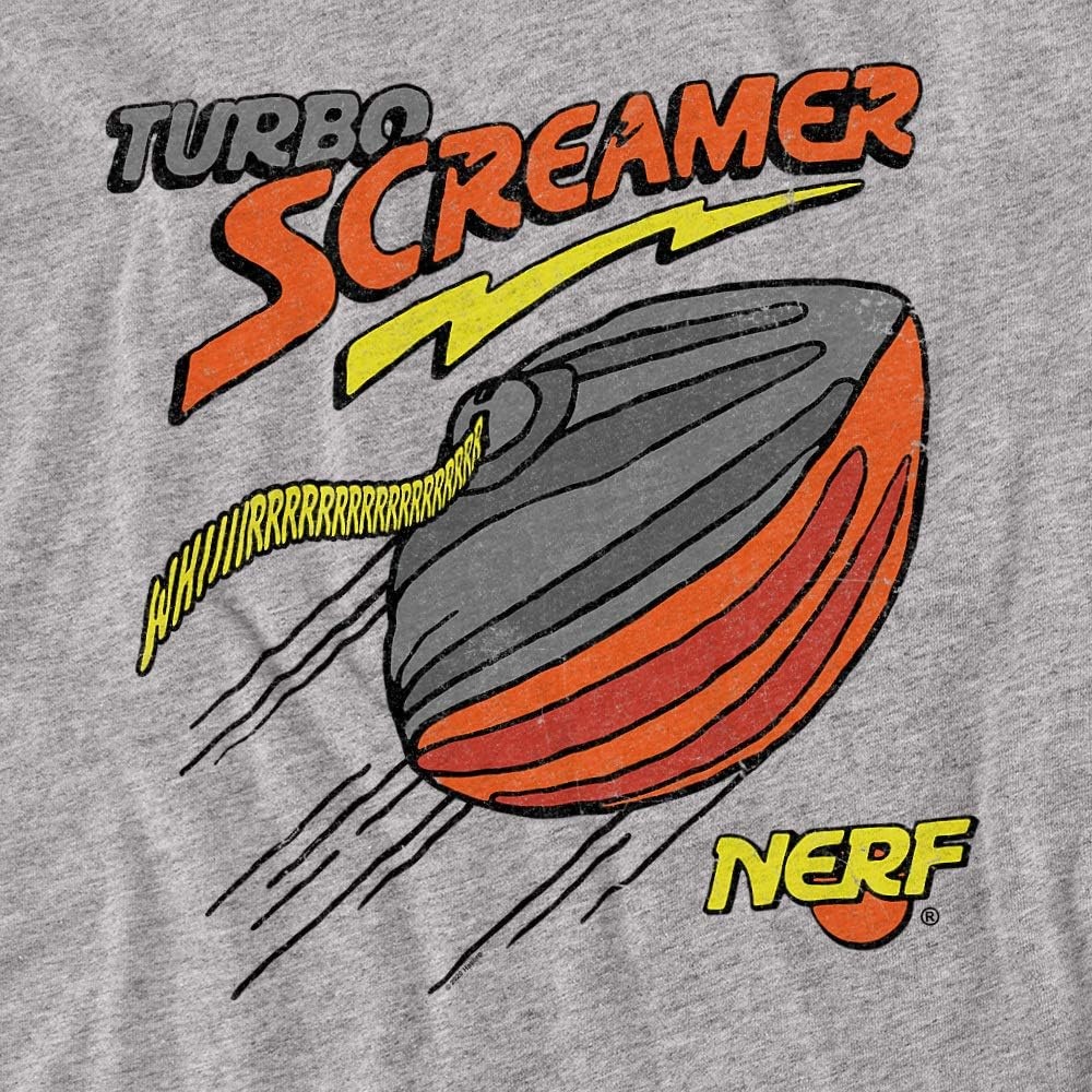 image:imageNerf Turbo Screamer Unisex Adult T Shirt for Men and WomenAthletic Heather