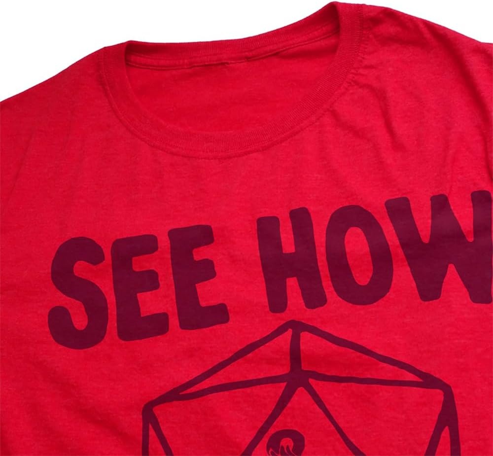 image:imagePopfunk Official Game Night Adult Unisex Classic RingSpun TShirt CollectionThe Dd Red