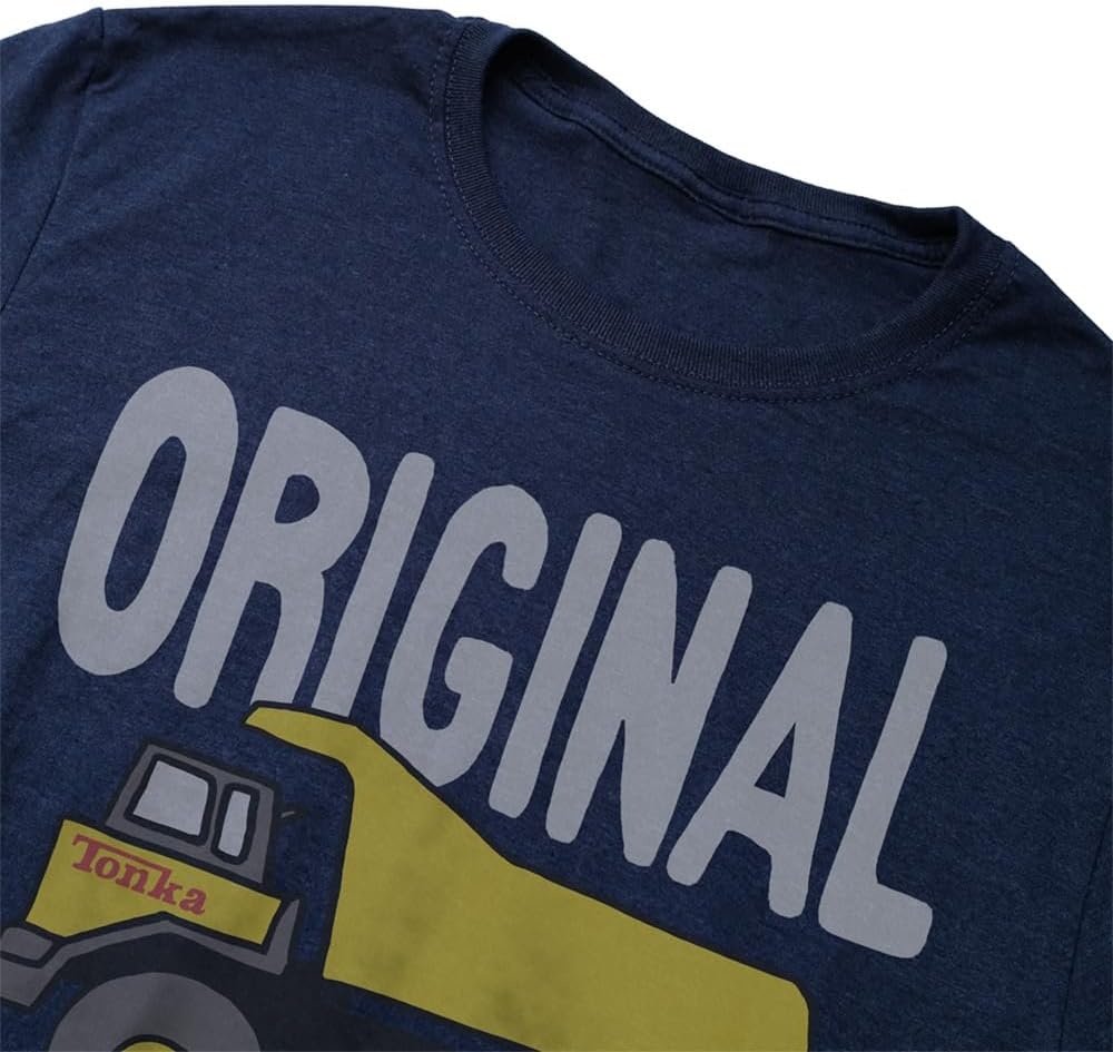 image:imagePopfunk Official Game Night Adult Unisex Classic RingSpun TShirt CollectionThe Dump Truck Navy Blue